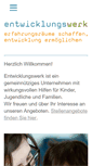 Mobile Screenshot of entwicklungs-werk.de